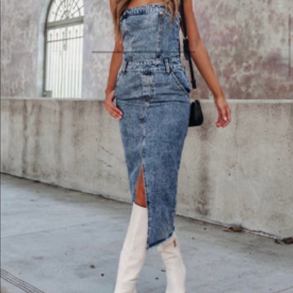 Denim dress